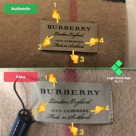 burberry accessoires fake|burberry scarf vs real.